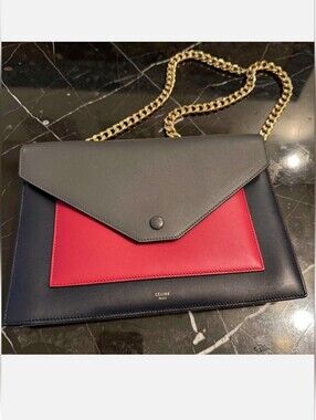 Celine Authentic Multicolor Leather Shoulder Bag